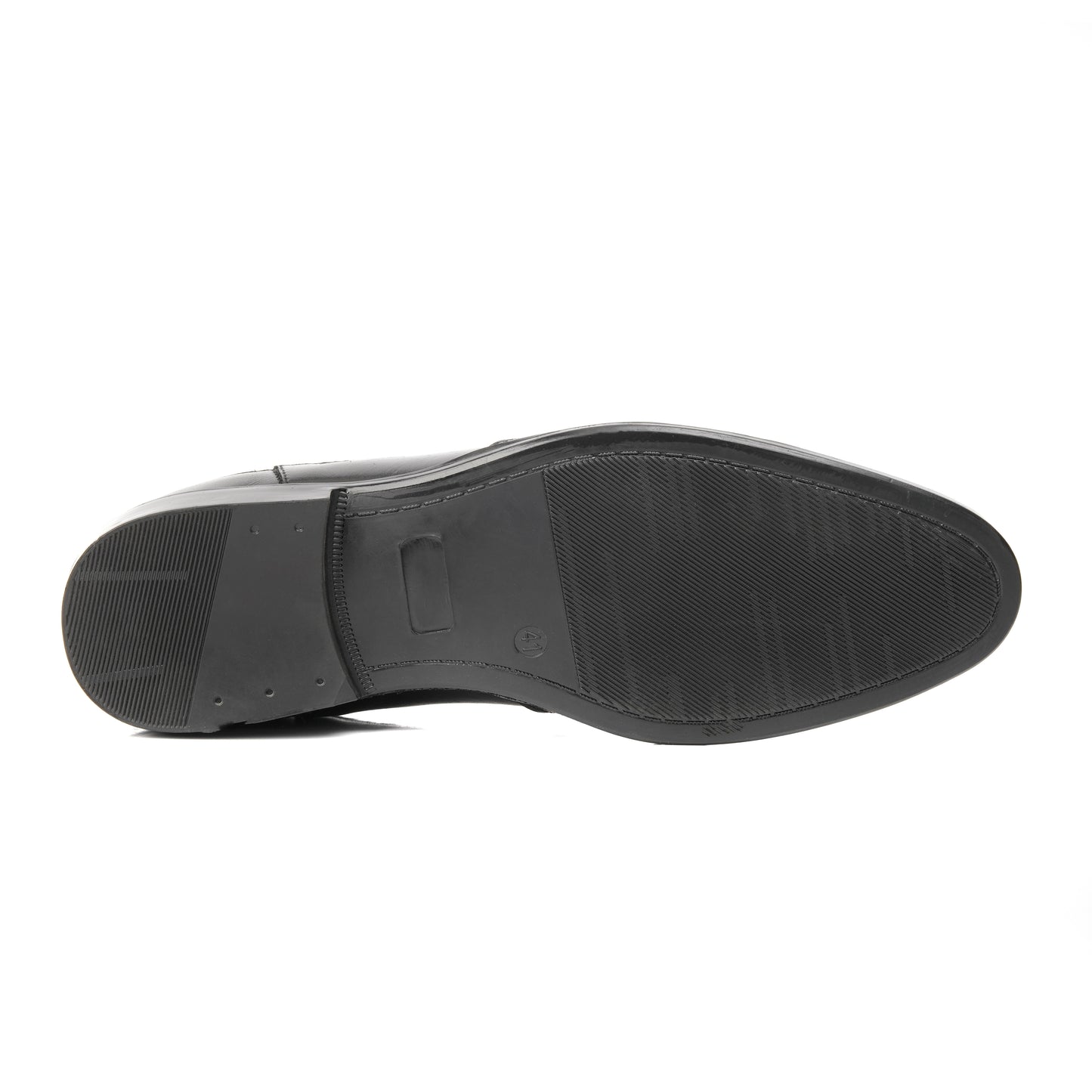 CS-05 Black Cow Leather Oxford Laces Shoes