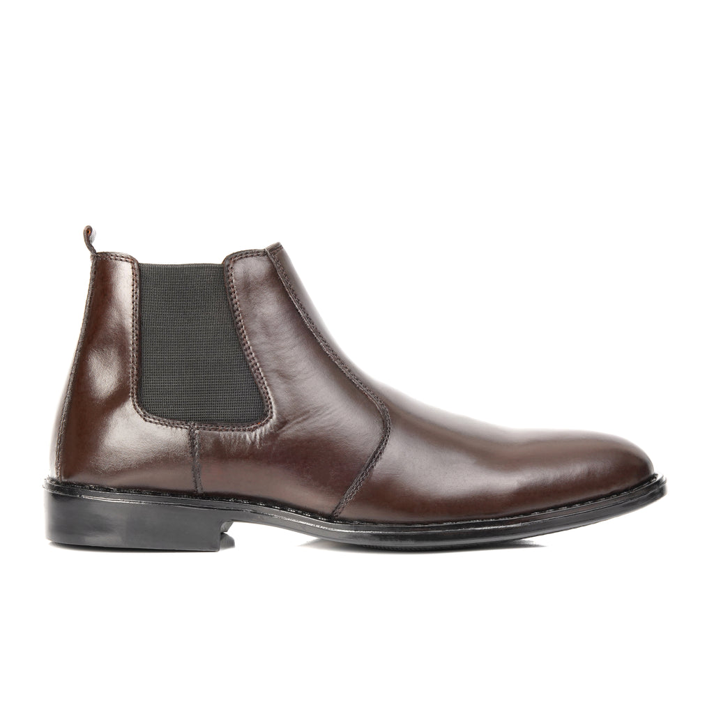 CS-03 Brown Cow Leather Chelsea Boot