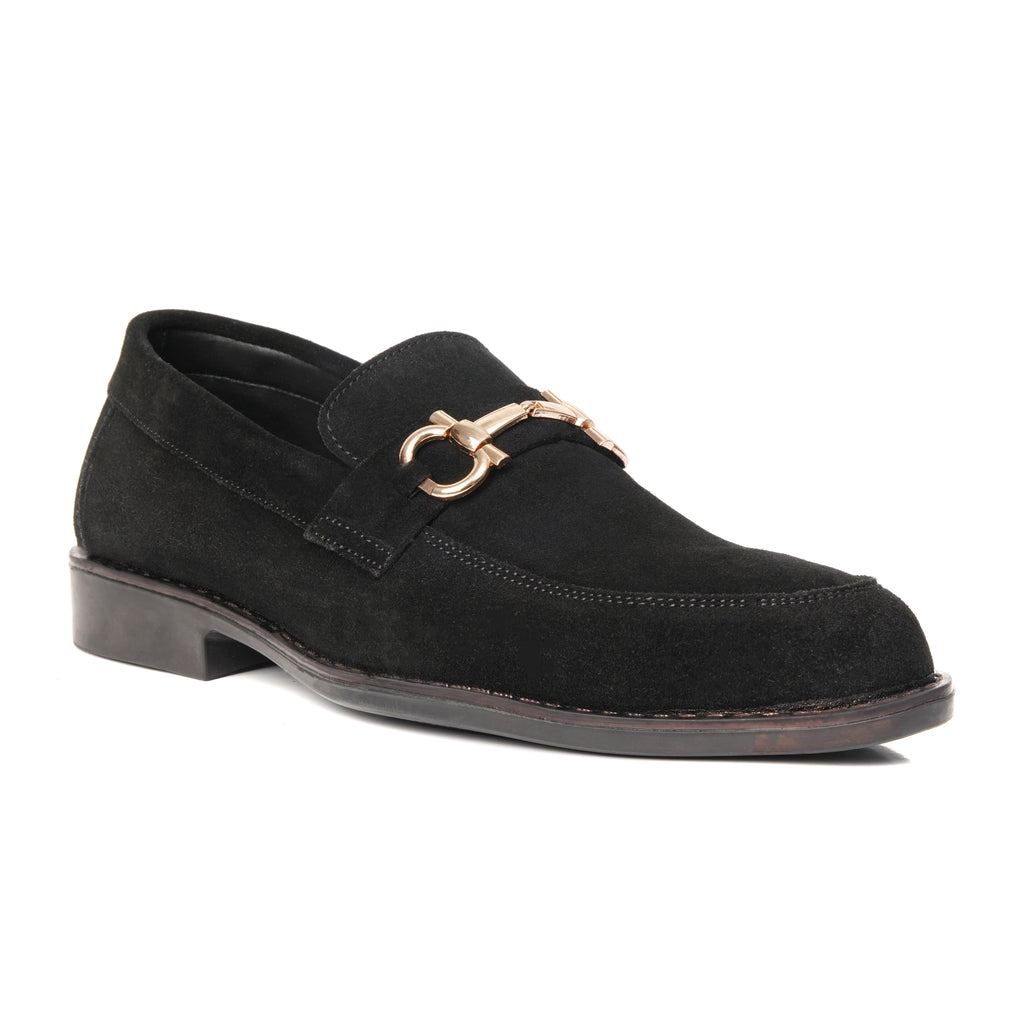 CS-07 Black Cow Suede Loafers | Super Comfortable