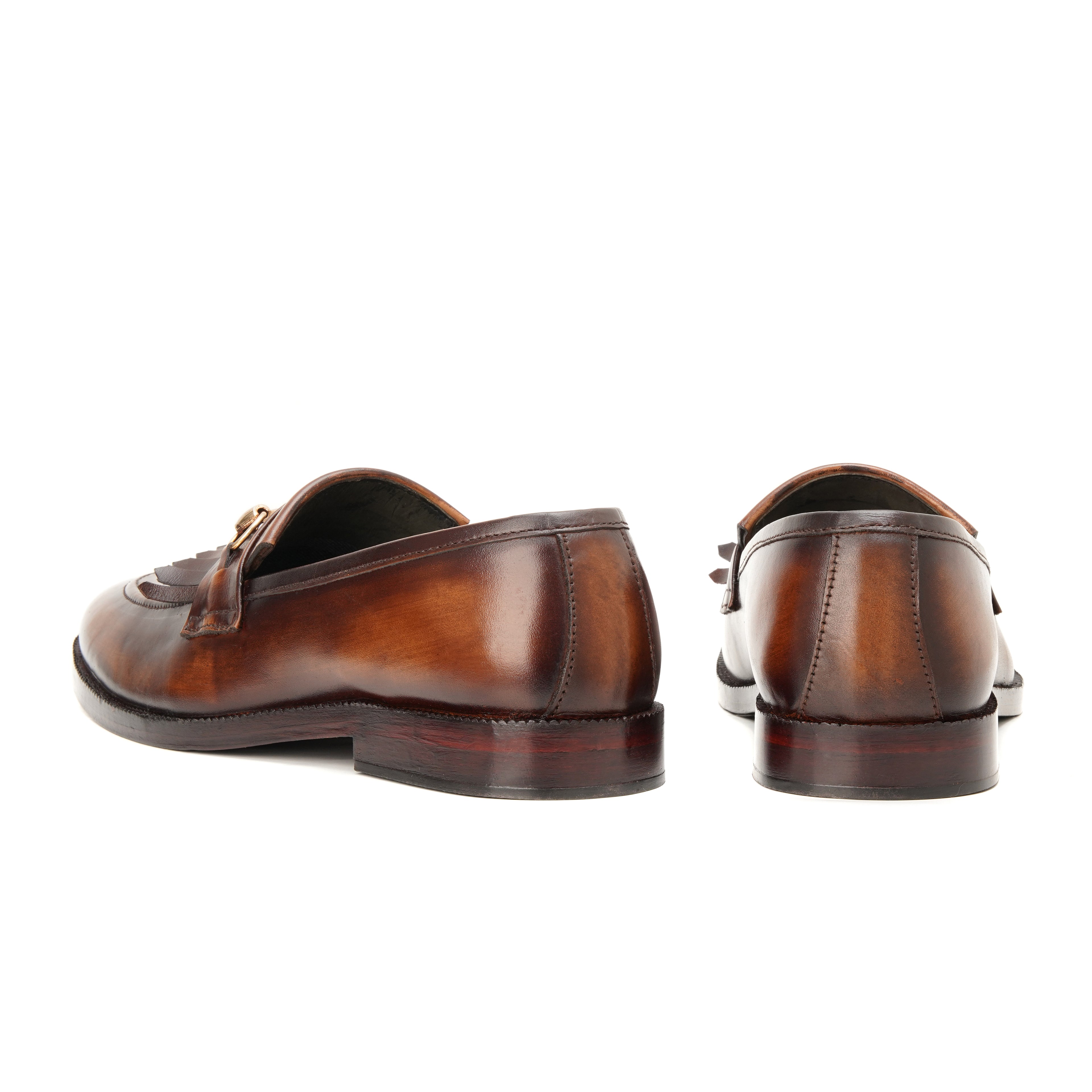 CS-11 Patina Brown Cow Leather Loafers