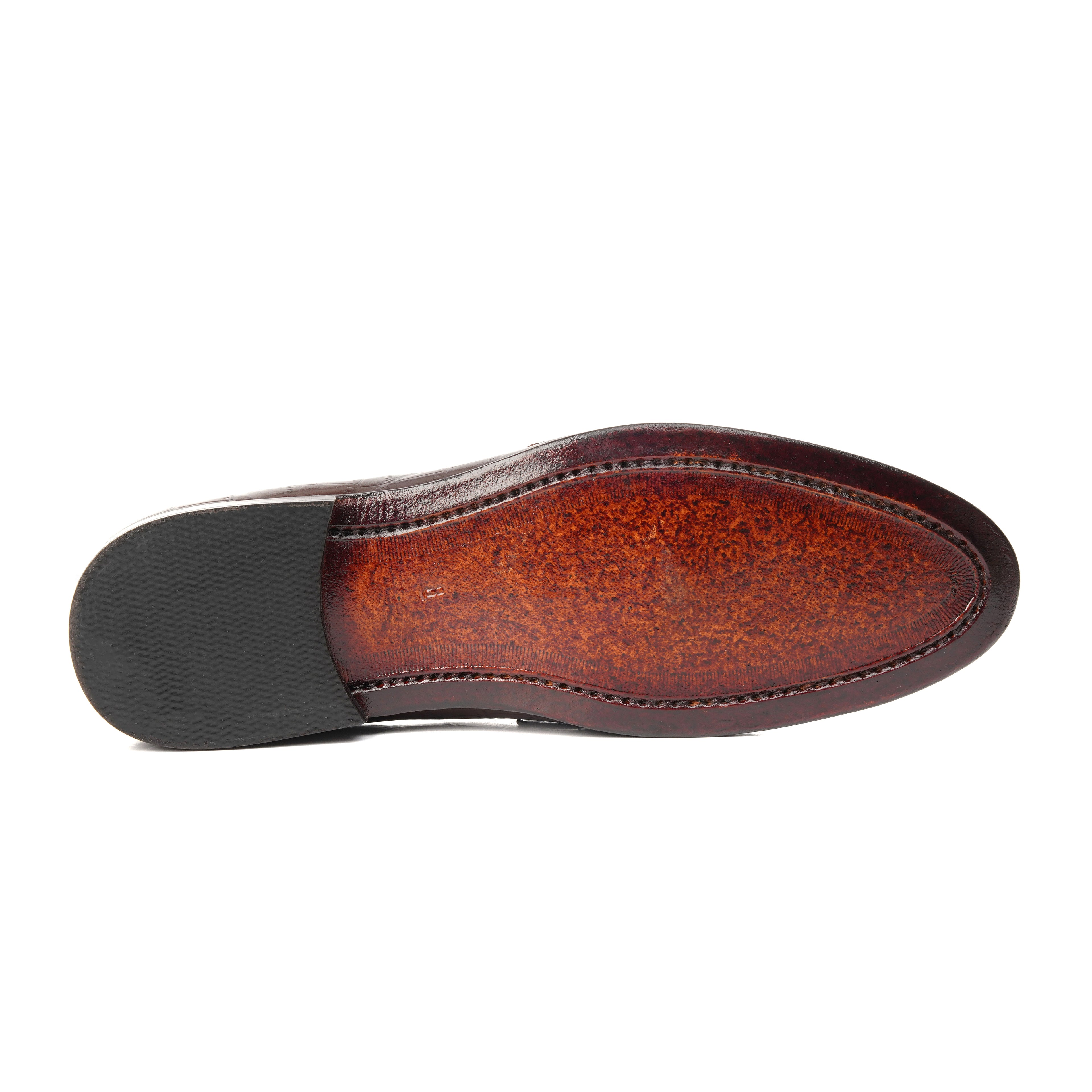 CS-02 Double Monk Strap Brown Crocodile
