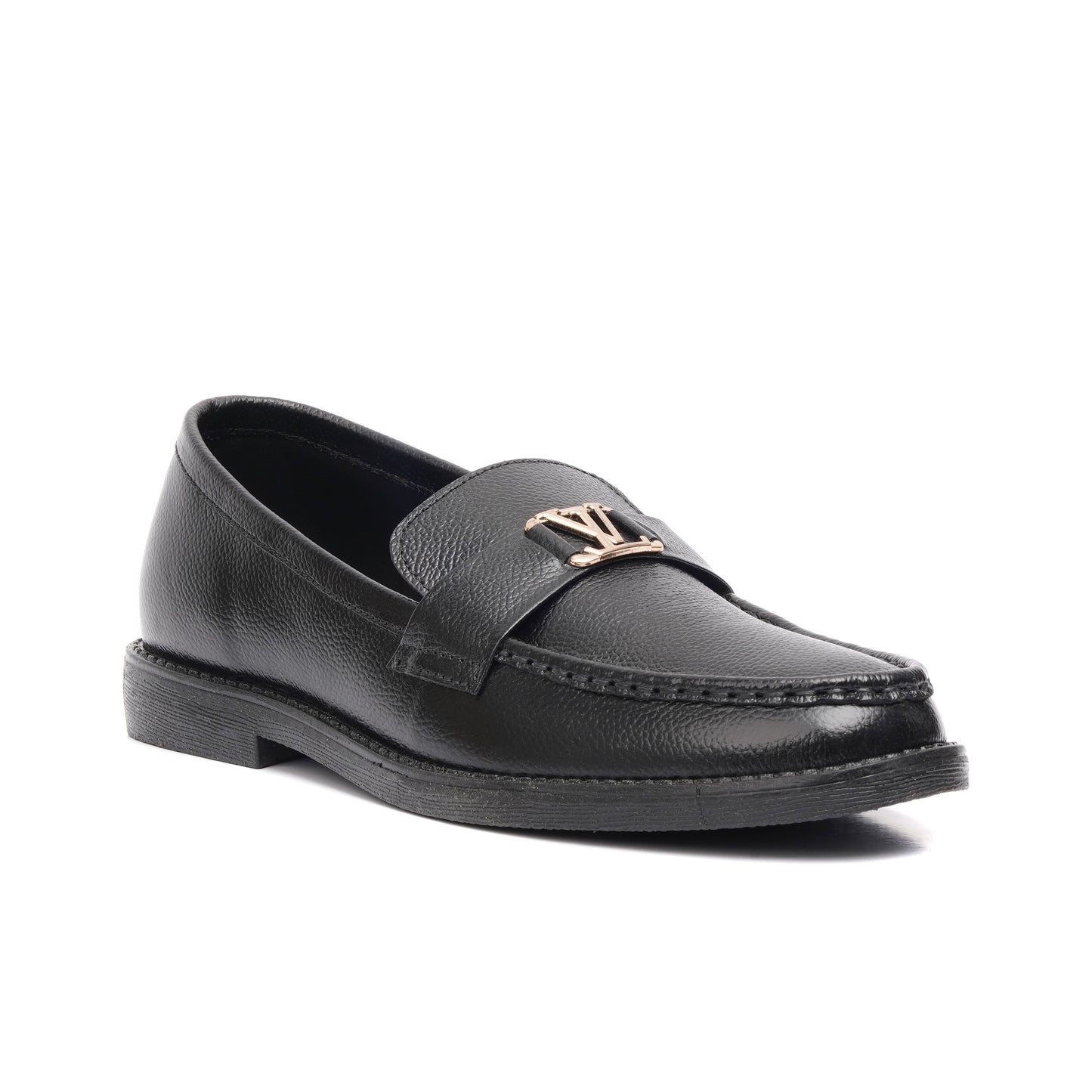 CS-18 Black Milled Major Loafers