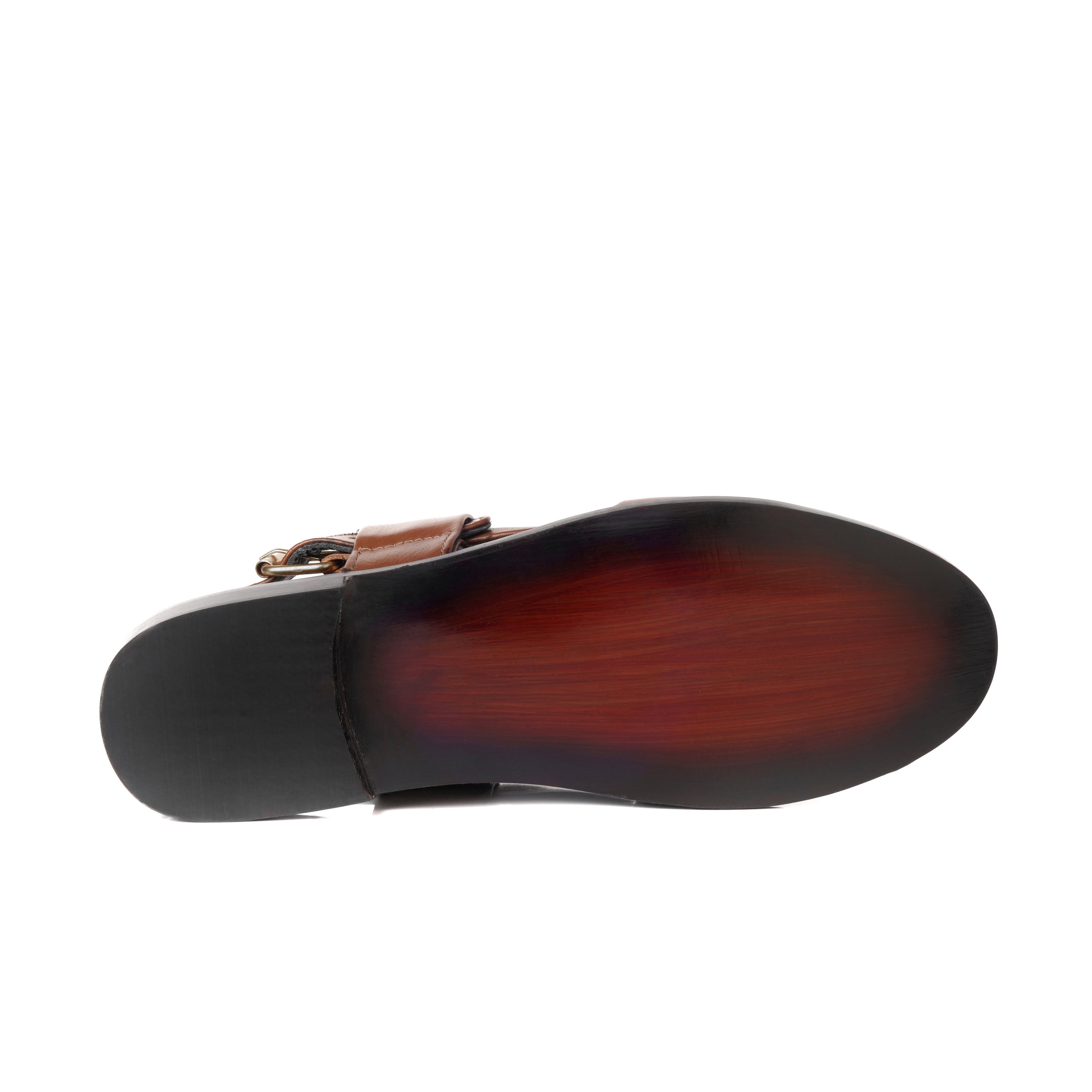 CS-15 Tan Soft Grain Cow Leather Peshaweri Chappal