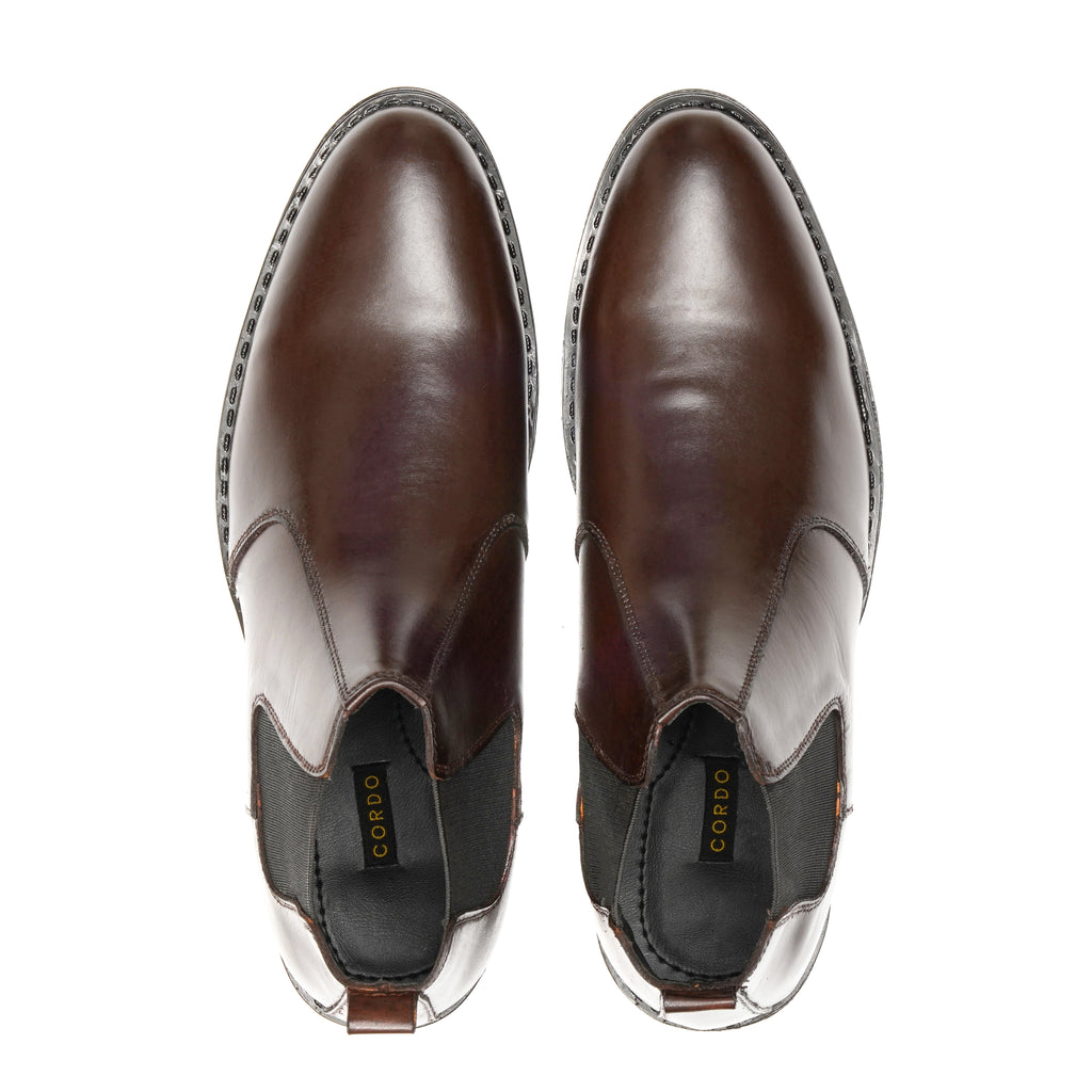 CS-03 Brown Cow Leather Chelsea Boot