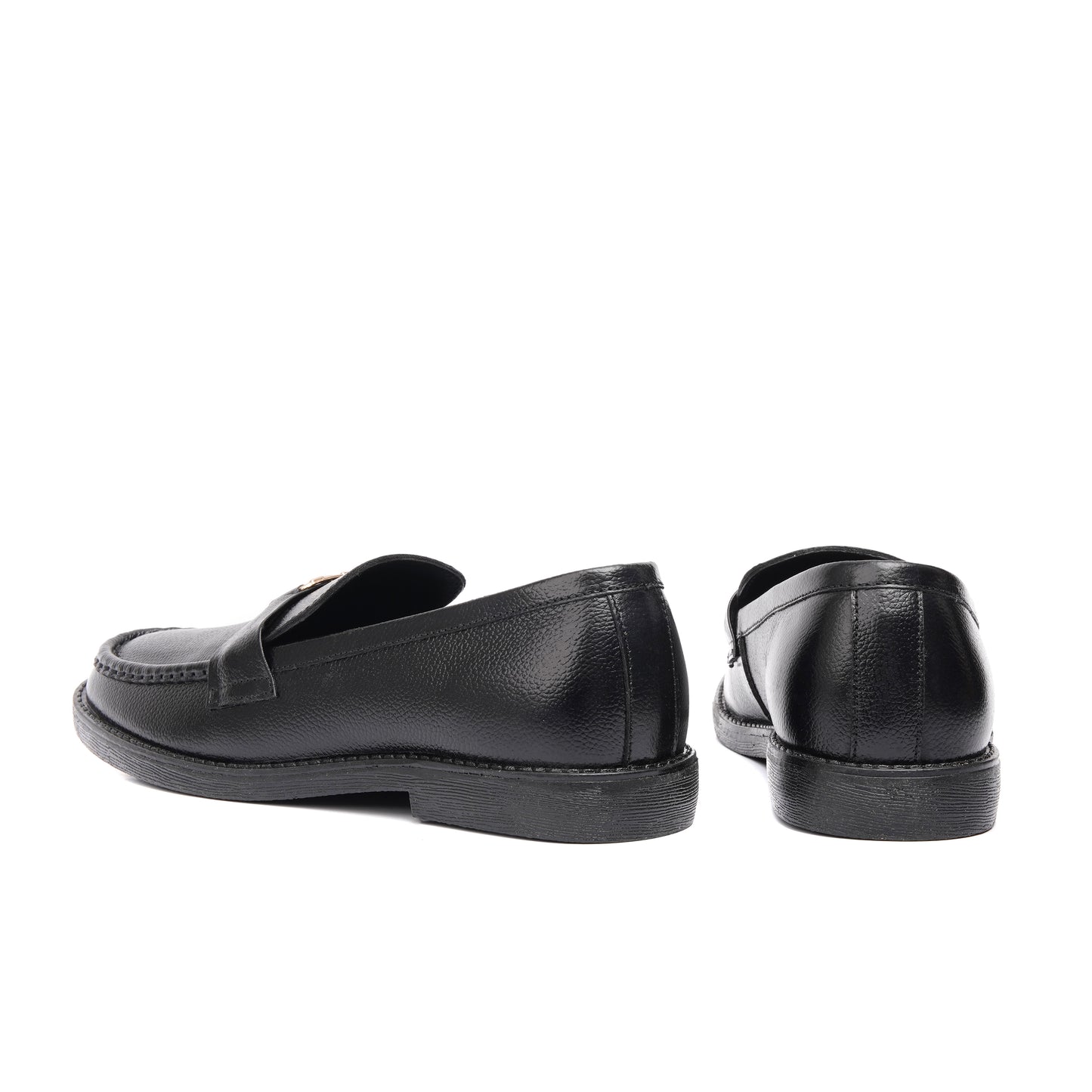 CS-18 Black Milled Major Loafers