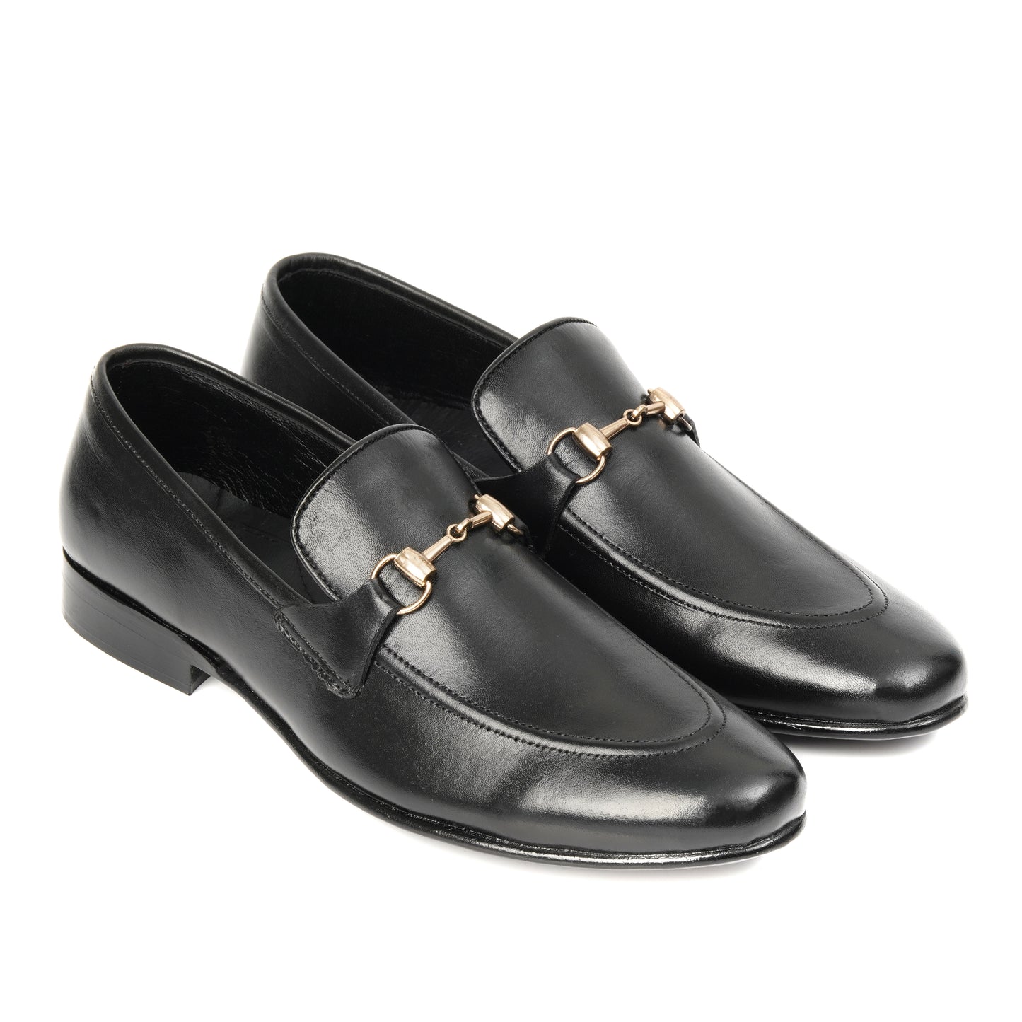 CS001-Classic Black Cow Leather Loafer