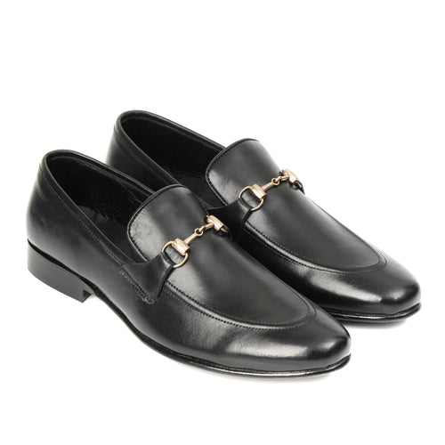 CS-01 Black Cow Leather Loafers