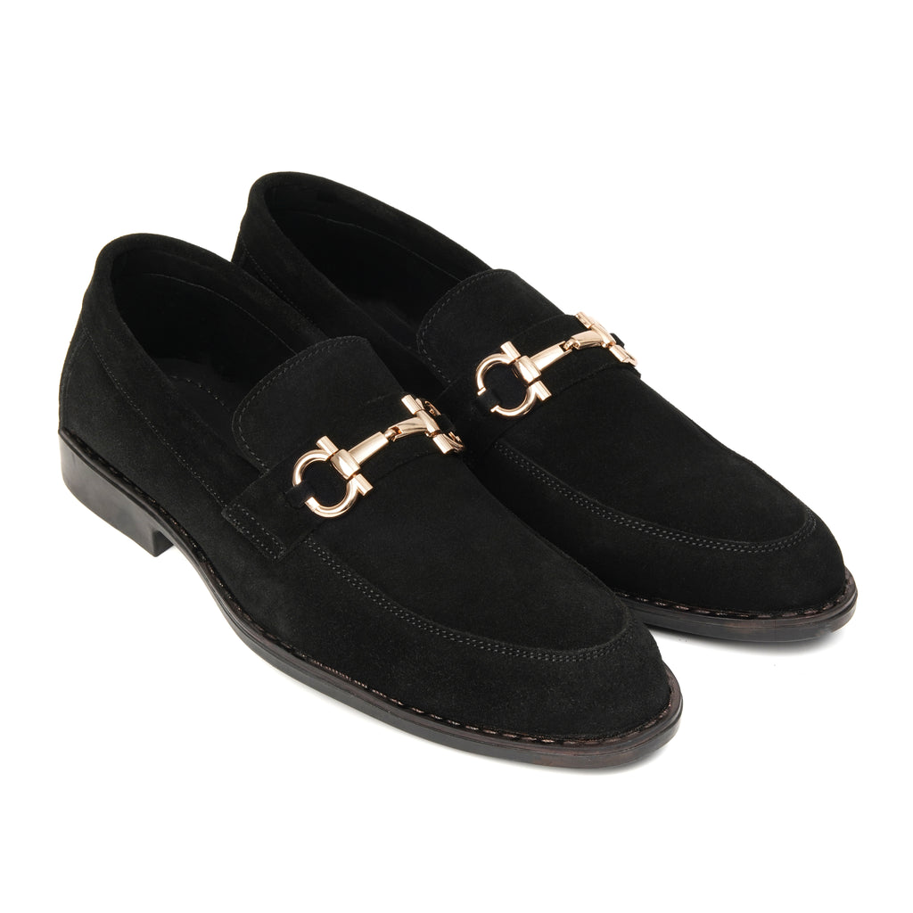 CS-07 Black Cow Suede Loafers | Super Comfortable