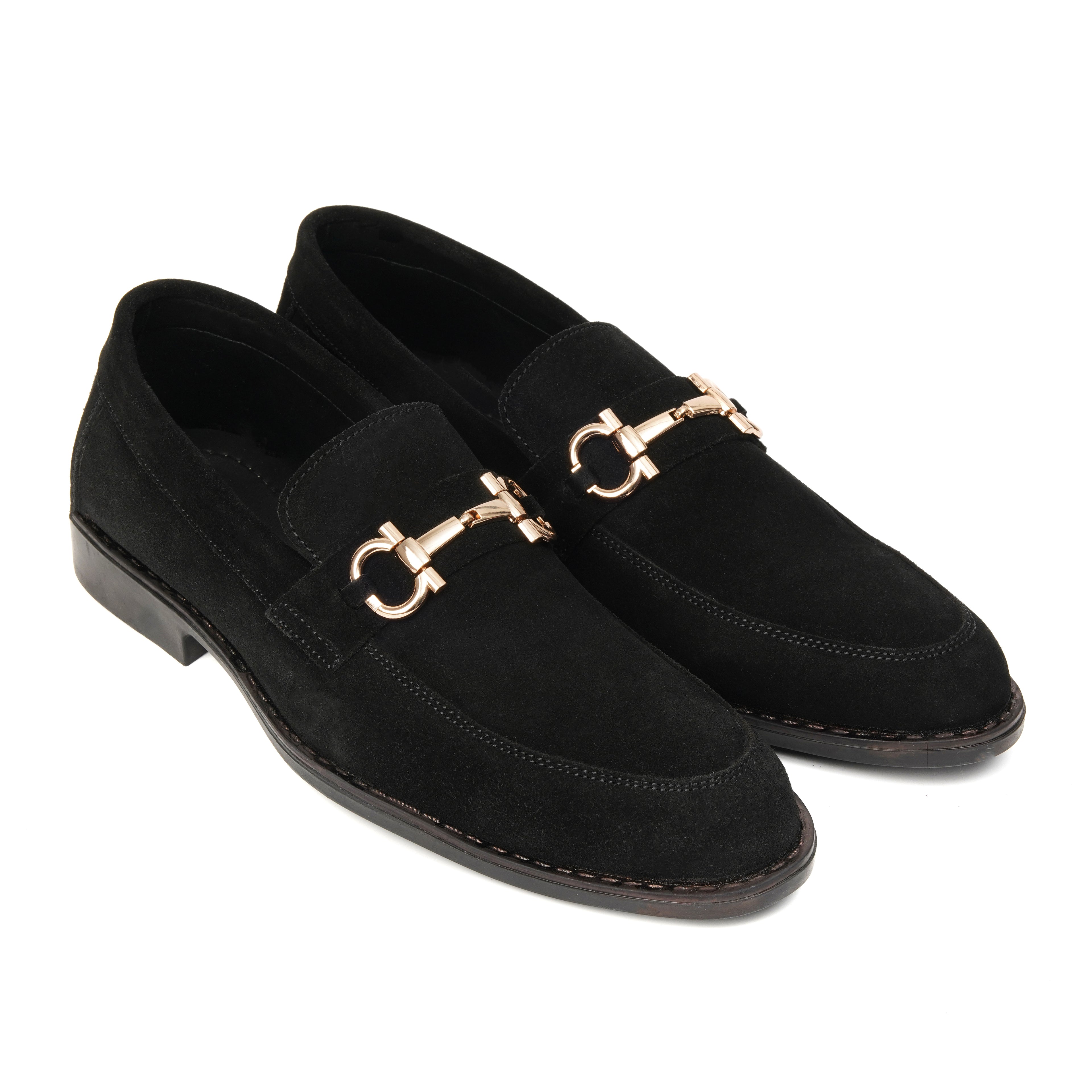 CS-07 Black Cow Suede Loafers | Super Comfortable