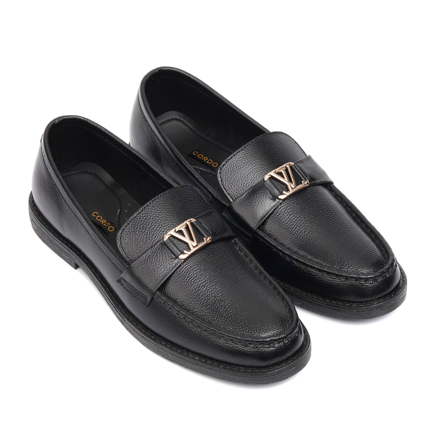 CS-18 Black Milled Major Loafers