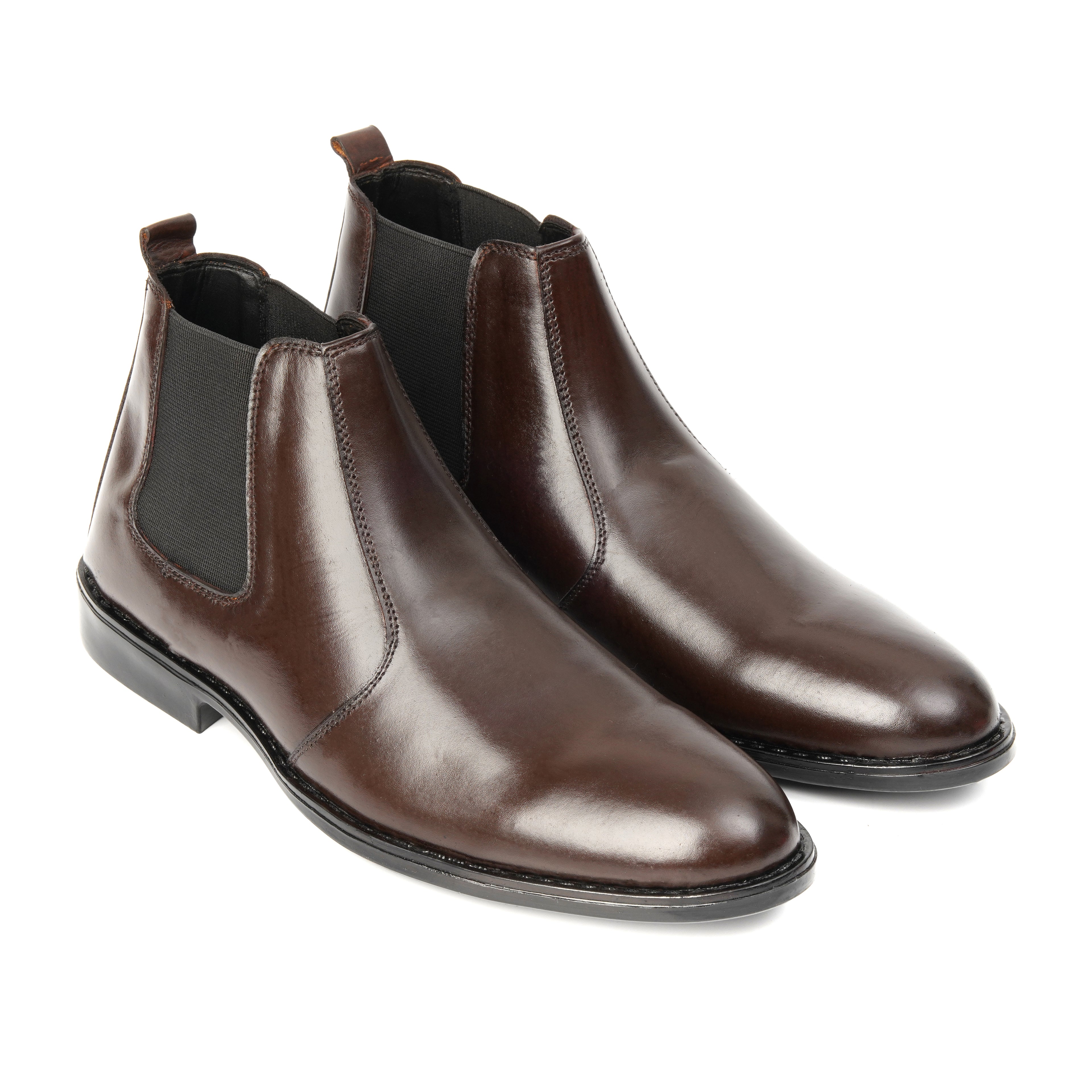 CS-03 Brown Cow Leather Chelsea Boot