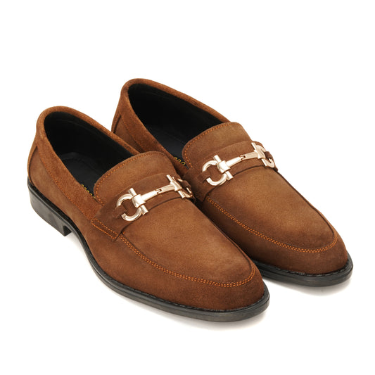 CS-07 Mustard Cow Suede Loafers | Ultra Comfortable