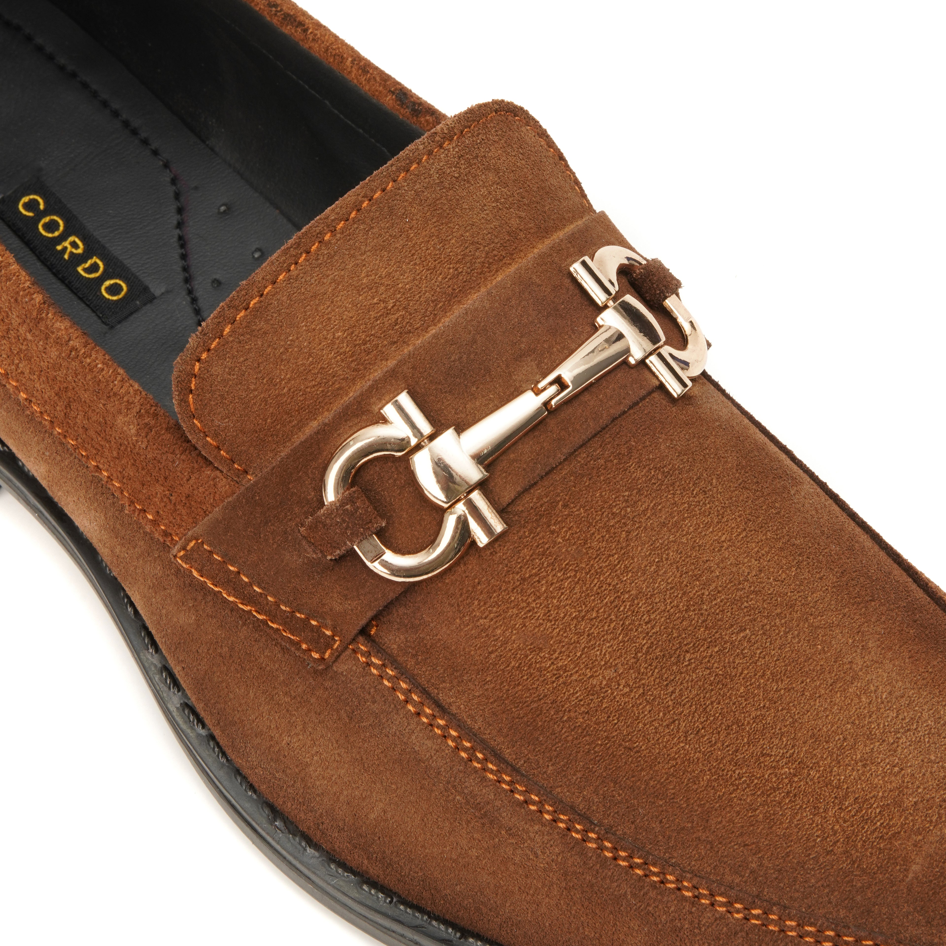 CS-07 Mustard Cow Suede Loafers | Ultra Comfortable