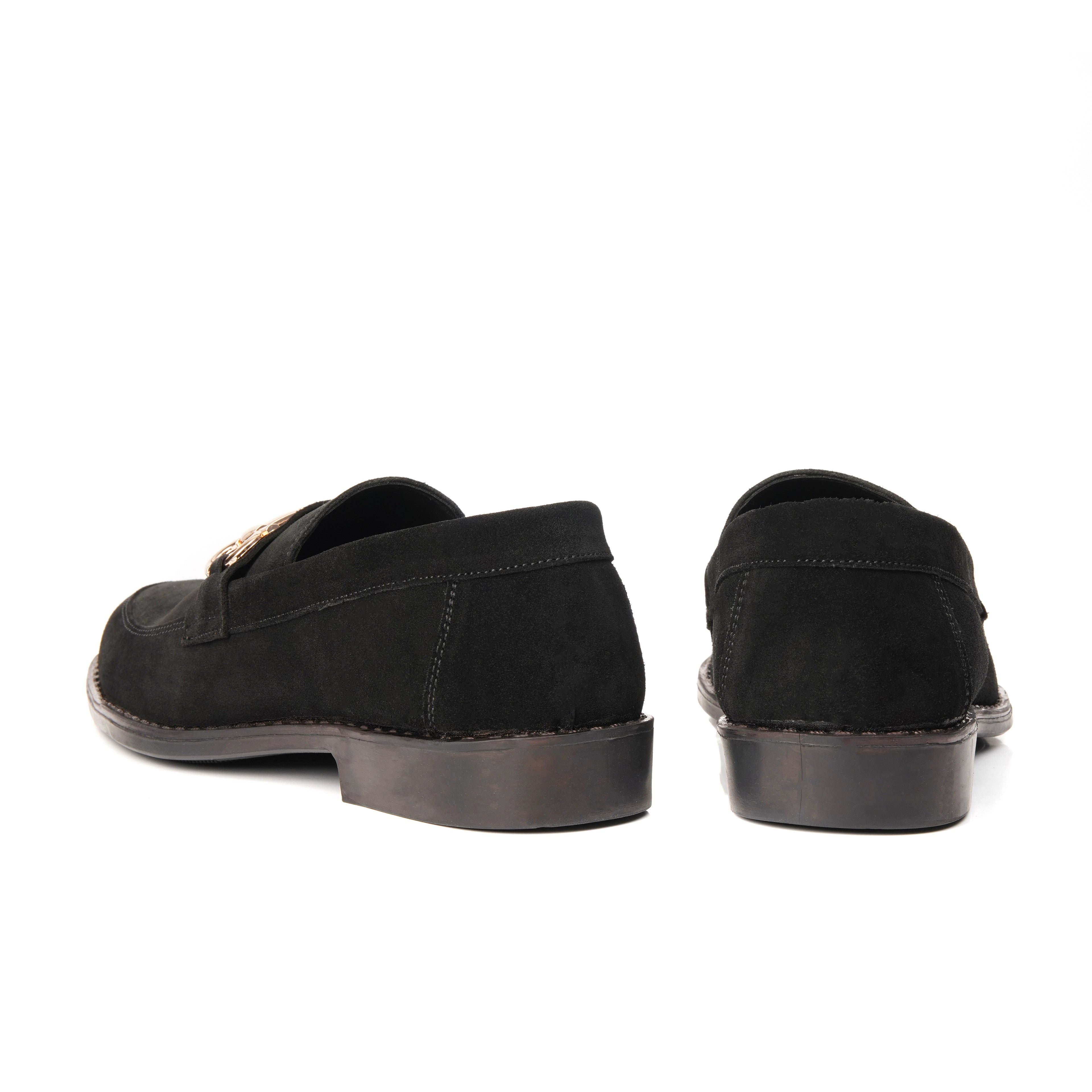 CS-07 Black Cow Suede Loafers | Super Comfortable