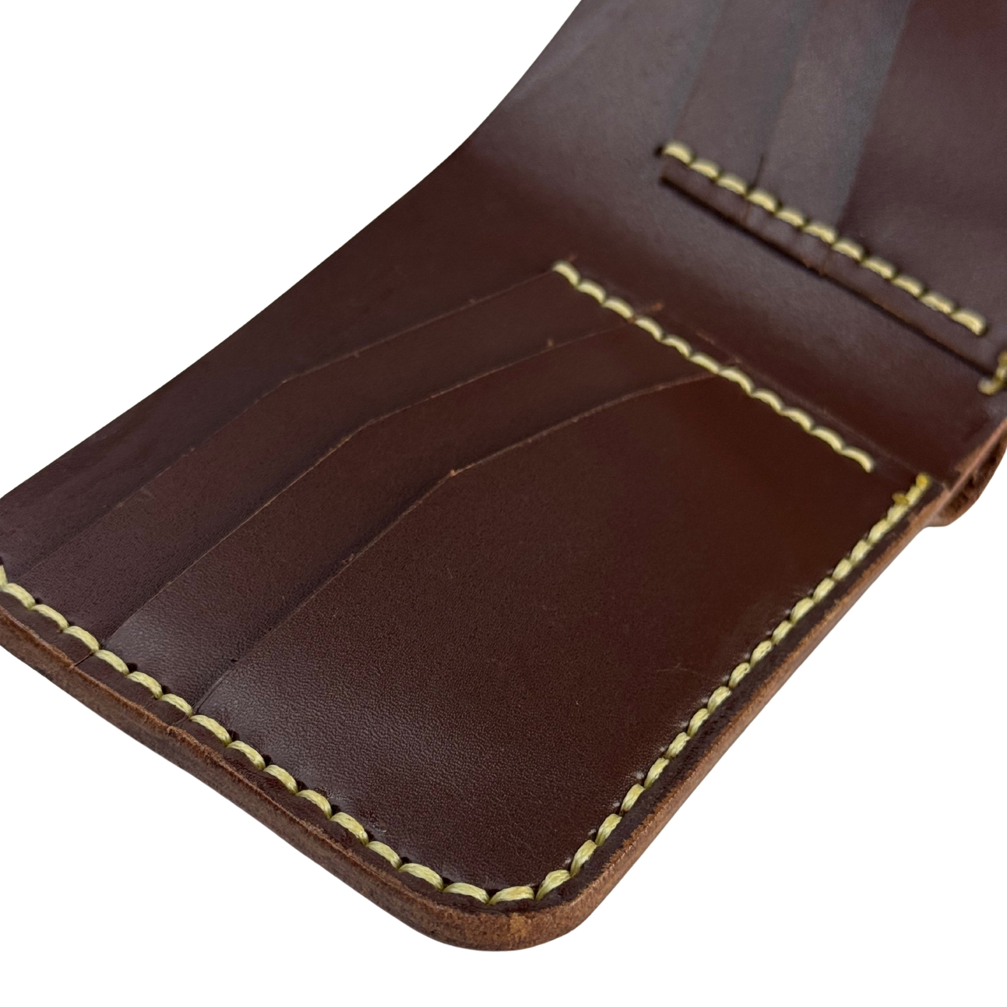 CW-01 Mahroon Cow Leather Wallet | Totally Handmade