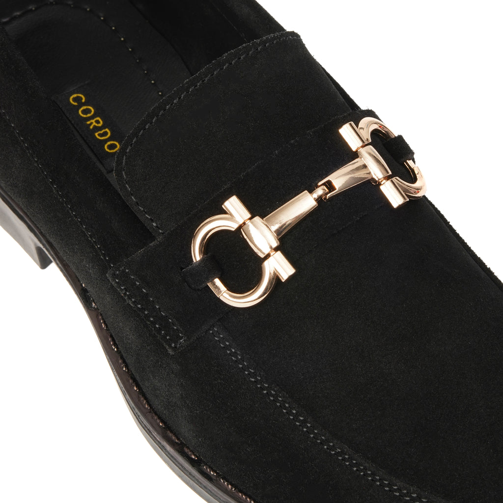 CS-07 Black Cow Suede Loafers | Super Comfortable