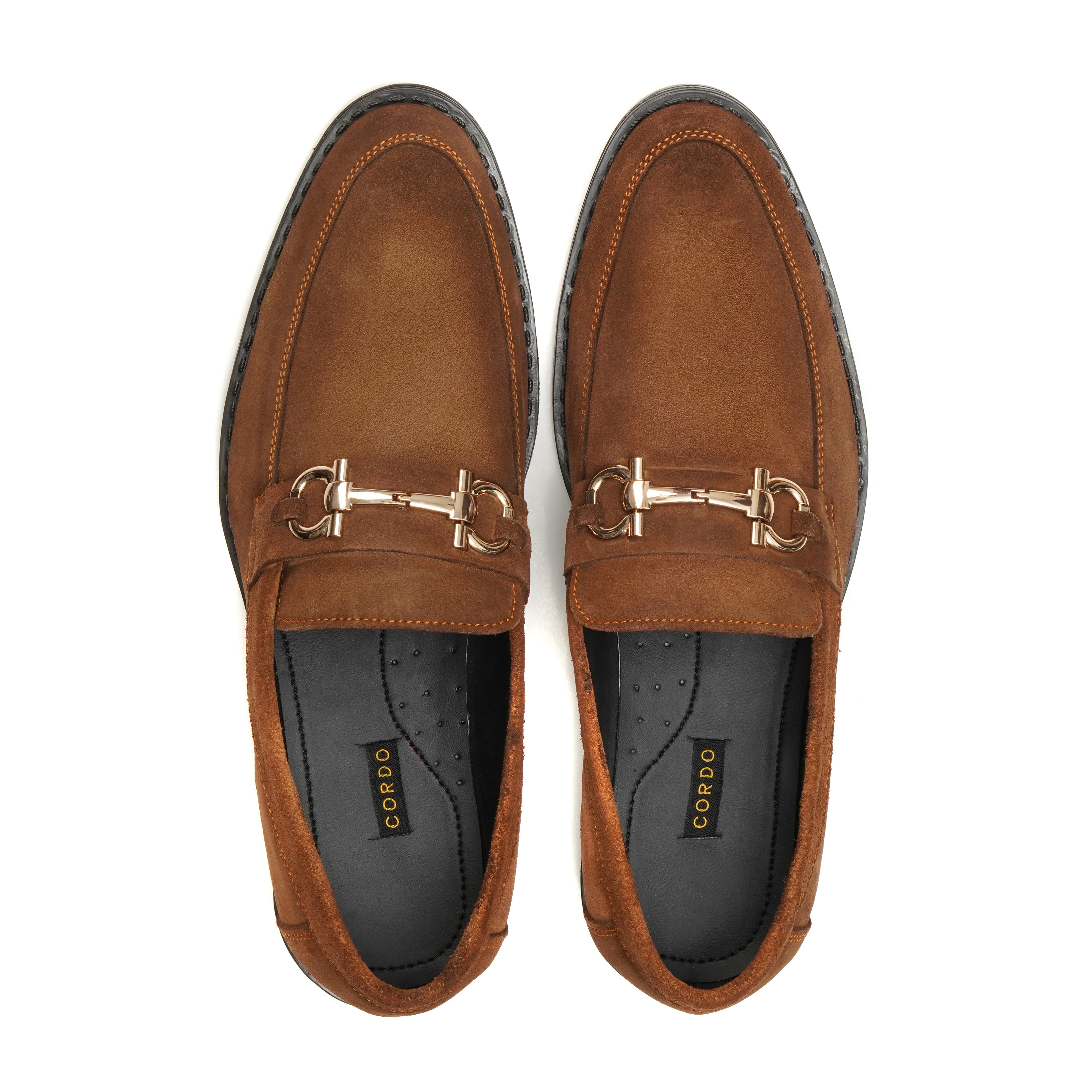 CS-07 Mustard Cow Suede Loafers | Ultra Comfortable
