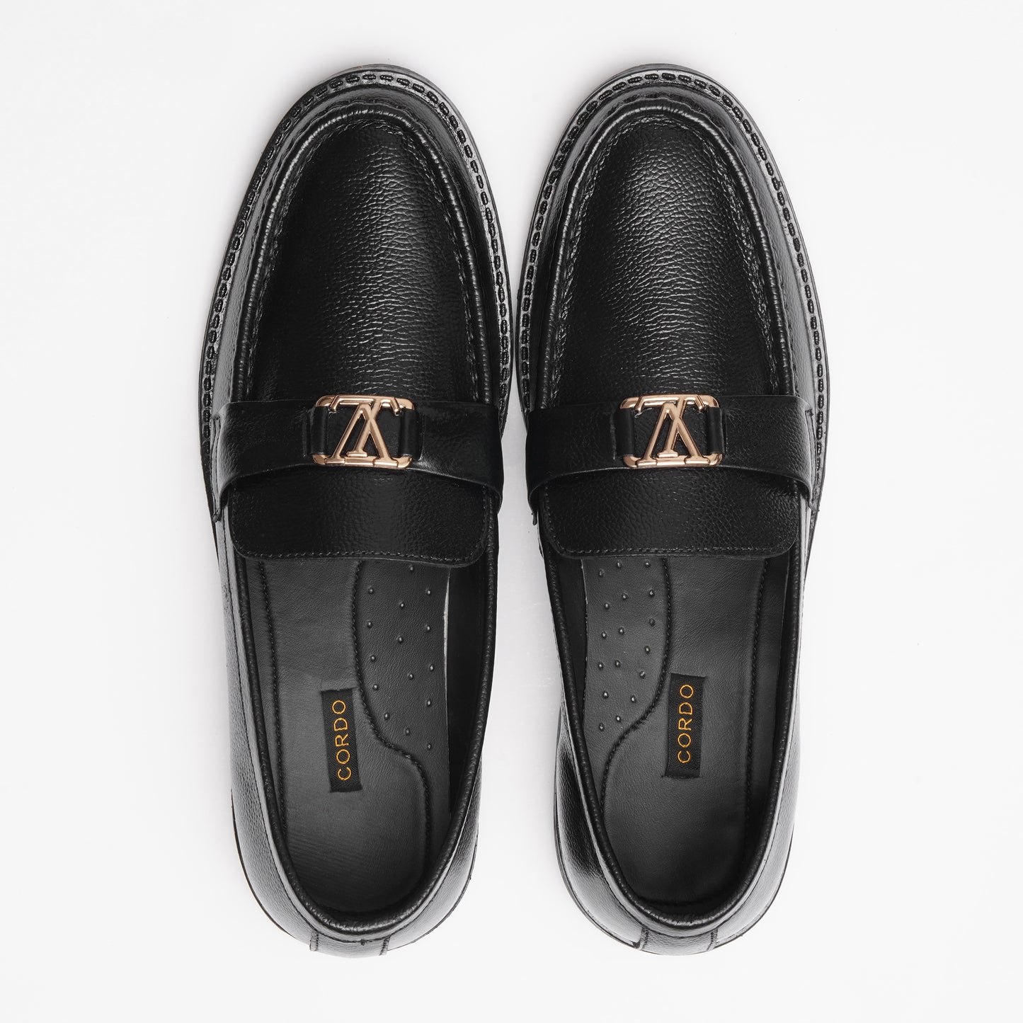 CS-18 Black Milled Major Loafers