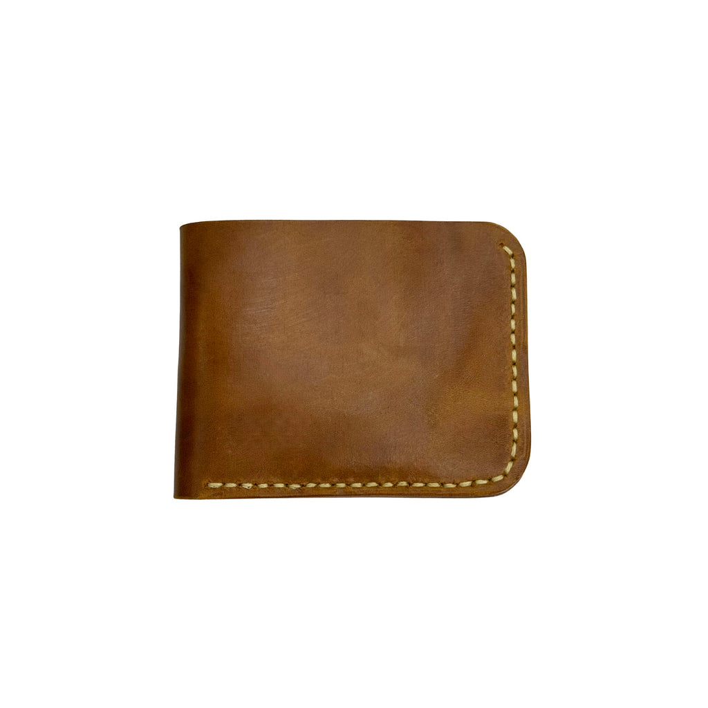 CW-01 Mustard Patina Cow Leather Wallet | Totally Handmade