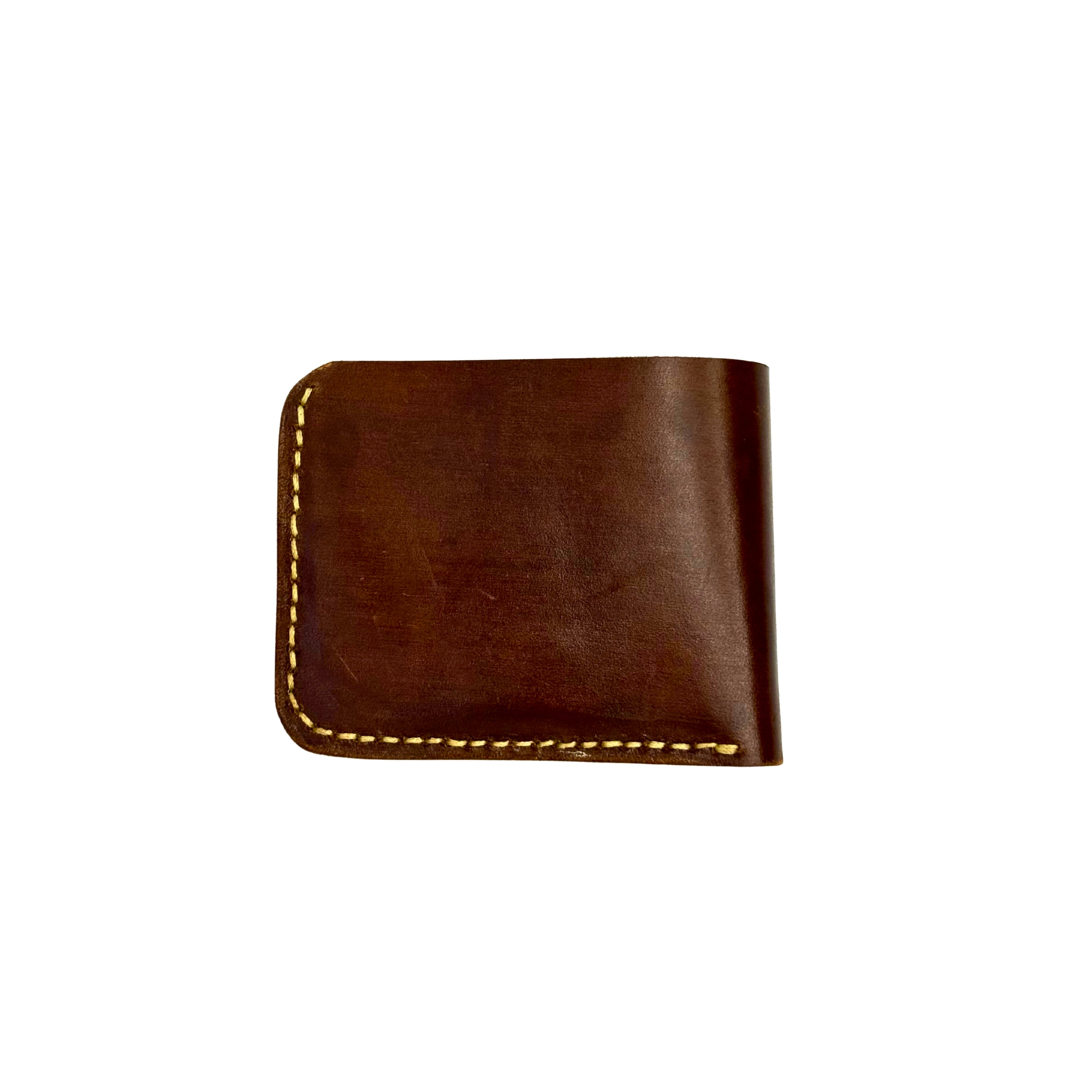 CW-01 Brown Vintage Cow Leather Wallet | Totally Handmade