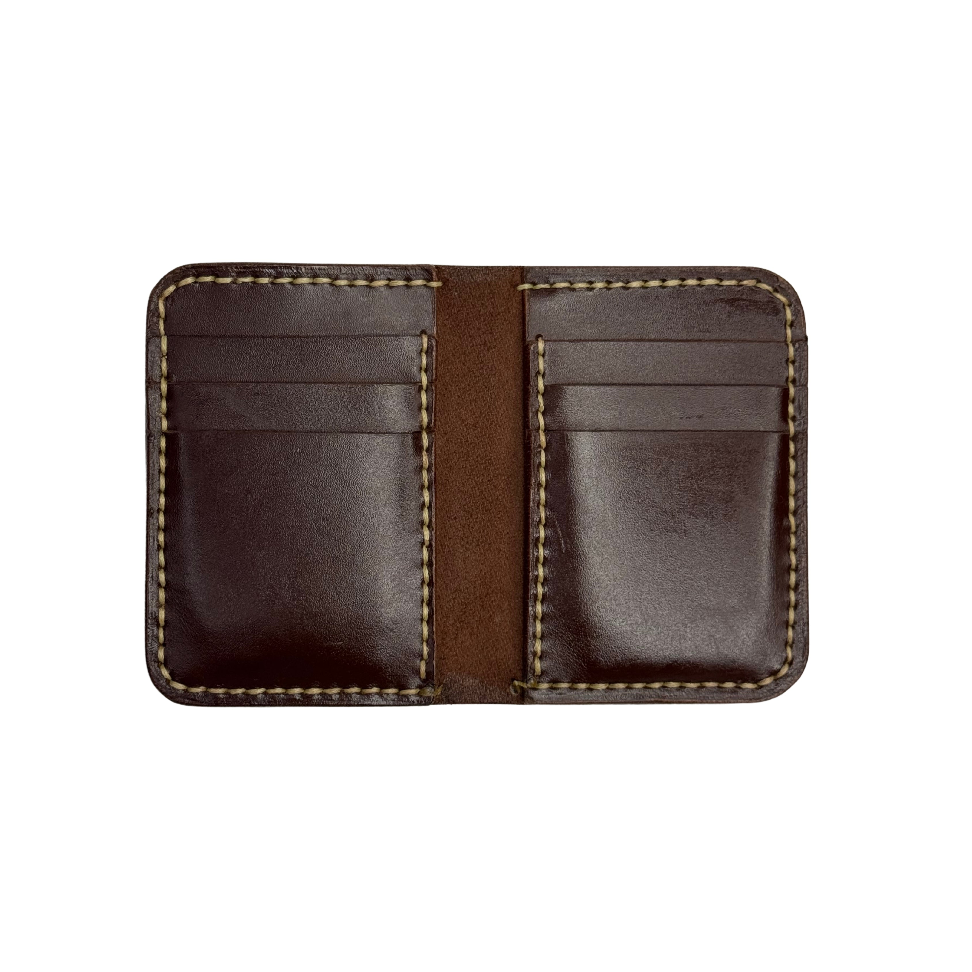 CW-02 Mahroon Cow Leather Vertical Wallet | Totally Handmade