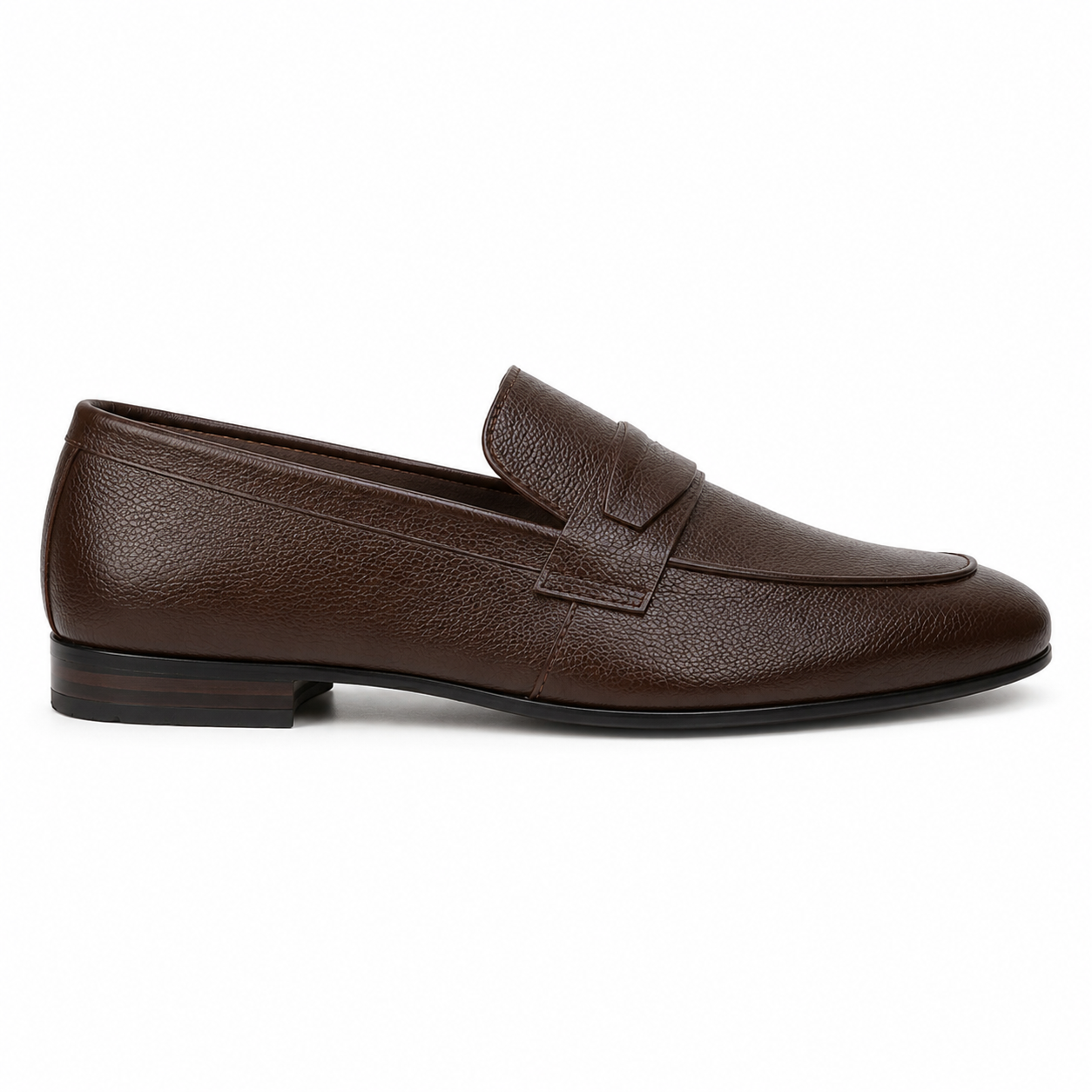 CS-31 Brown Noble Soft Grain Foldable Slip-Ons | Cloud Comfort
