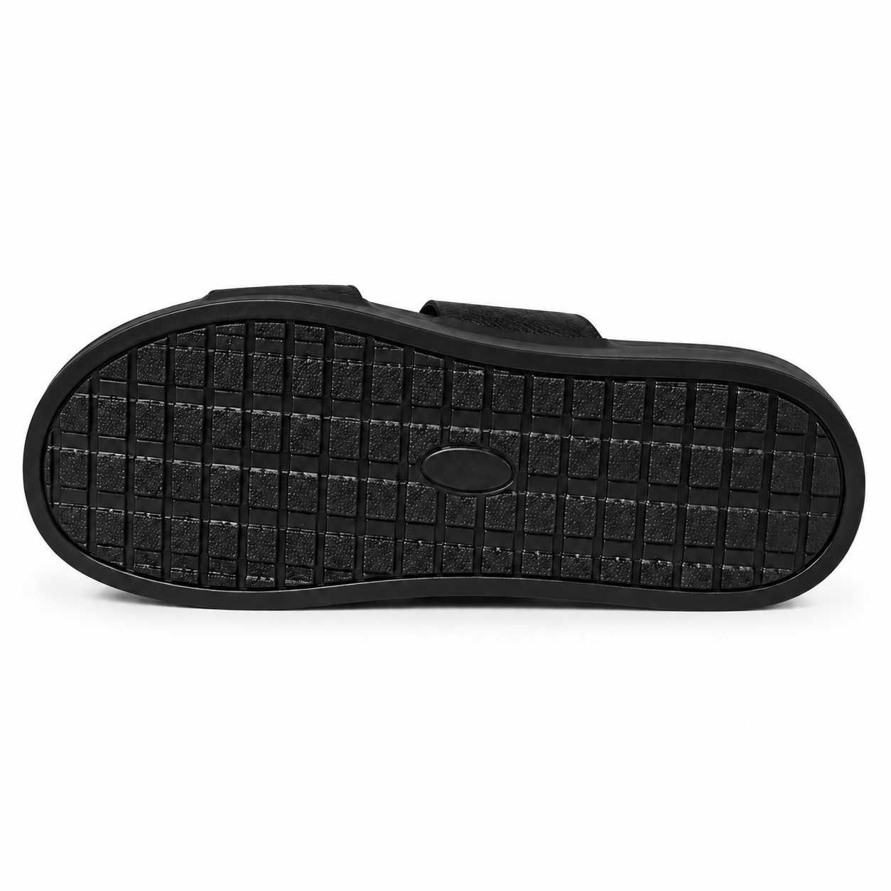 CS-32 Black Woven Cow Leather Slippers