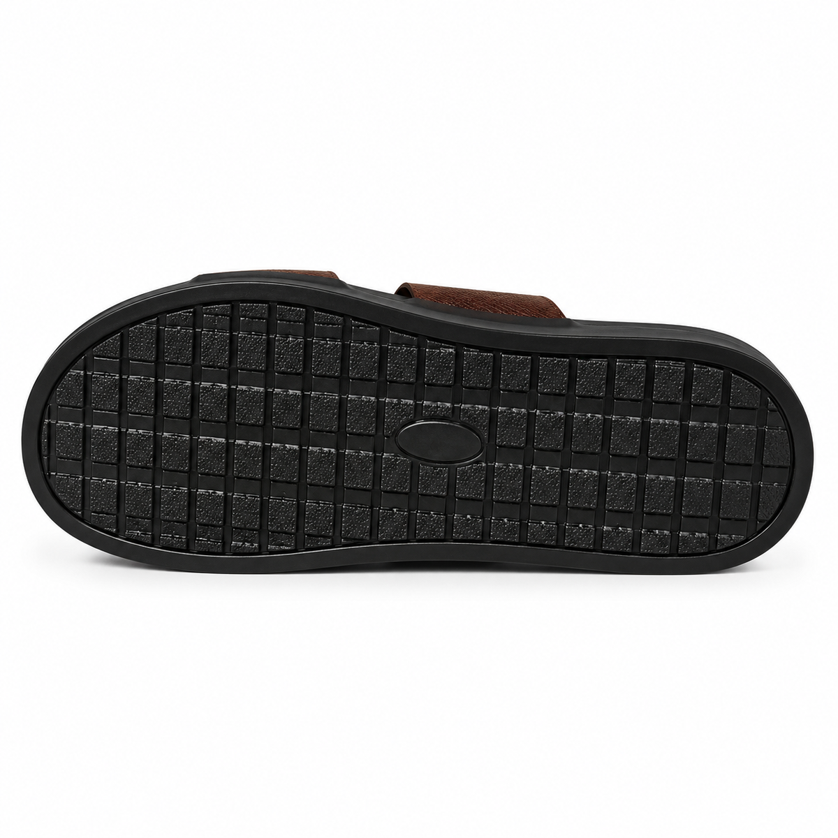 CS-33 Brown Saffiano Cow Leather Slippers
