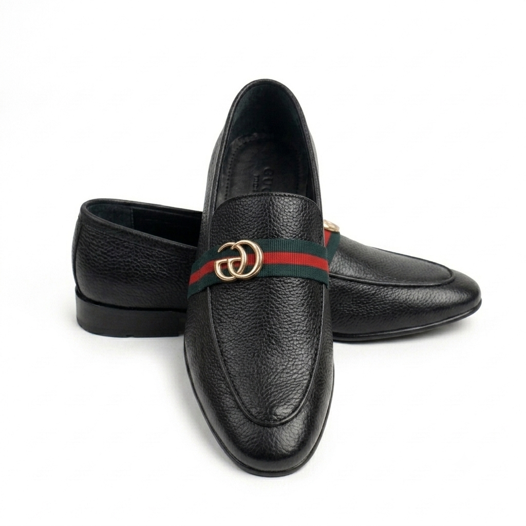 CS-27 Black Soft Grain Foldable Slip-Ons | Cloud Comfort