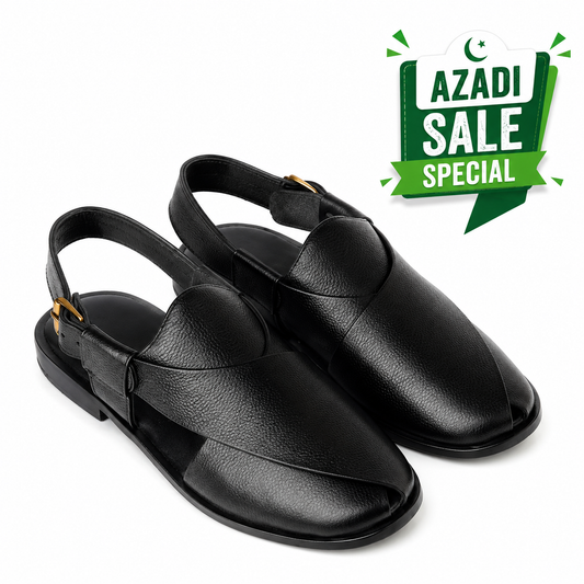 CS-15 Black Soft Grain Leather Peshawari