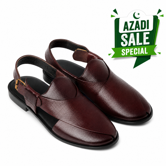 CS-15 Maroon Soft Grain Leather Peshawari