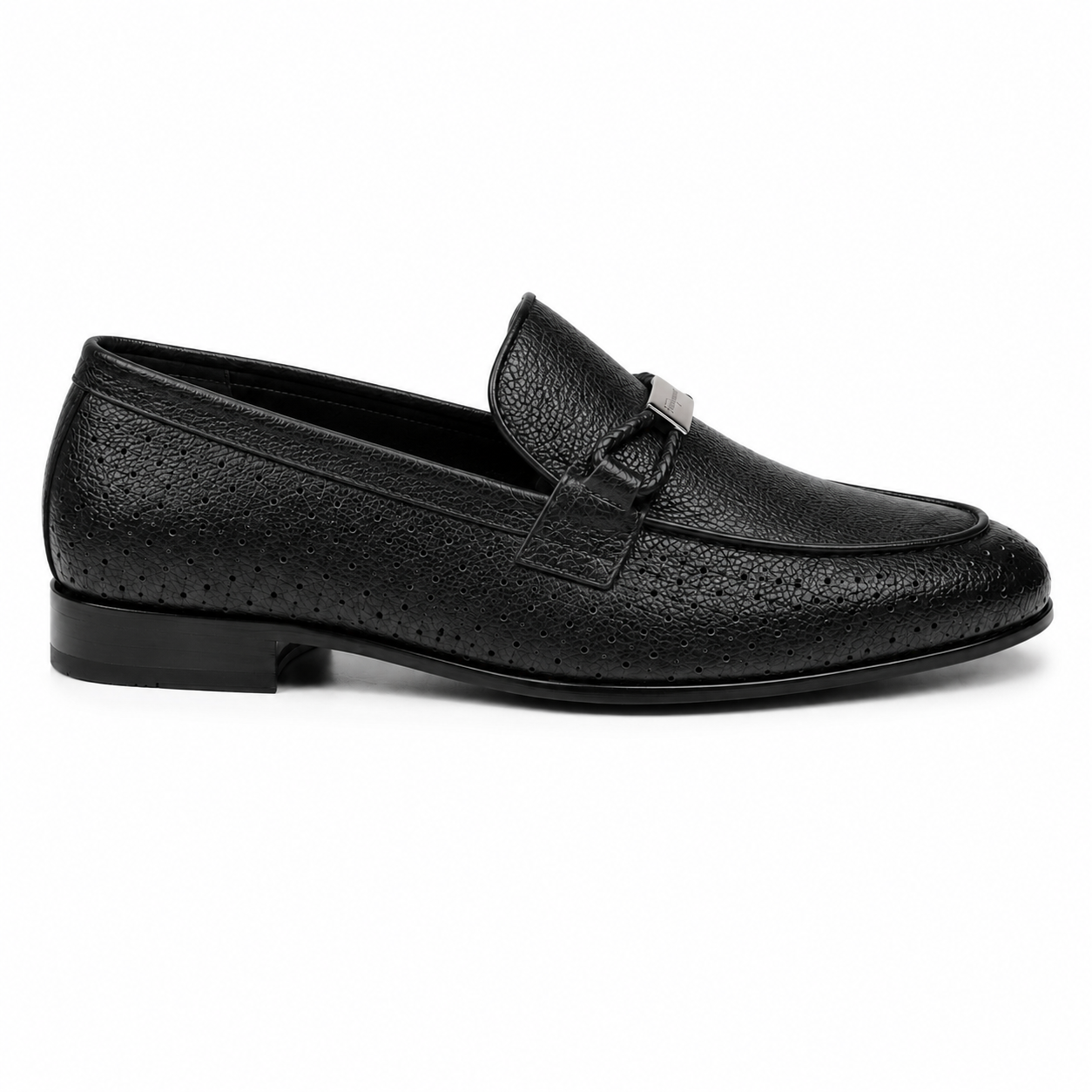 CS-30 Black Ferro Soft Grain Foldable Slip Ons | Cloud Comfort